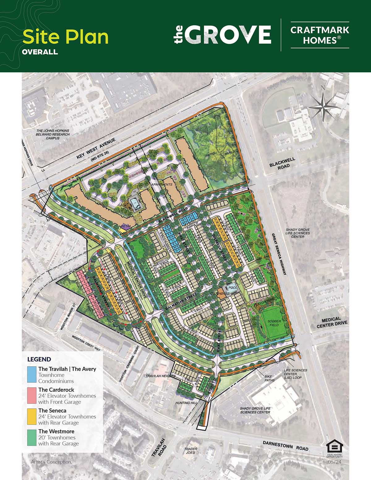 The Grove Site Plan, Craftmark Homes