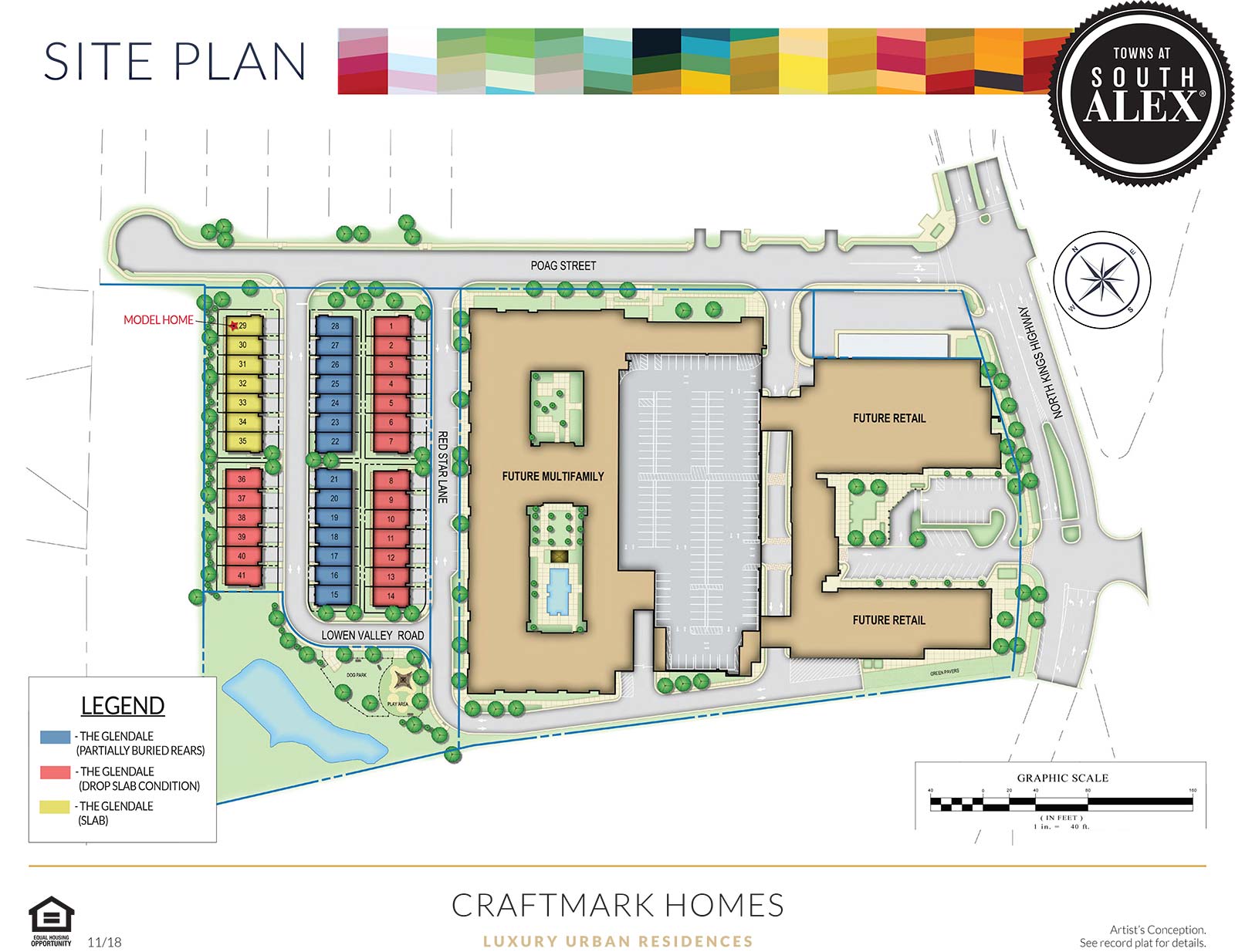 Towns at South Alex Site Plan, 4-Level Townhomes in Alexandria VA, Craftmark Homes