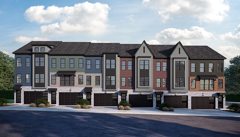 The Bluemont Floor Plan, Townhomes Available at Watershed, MD