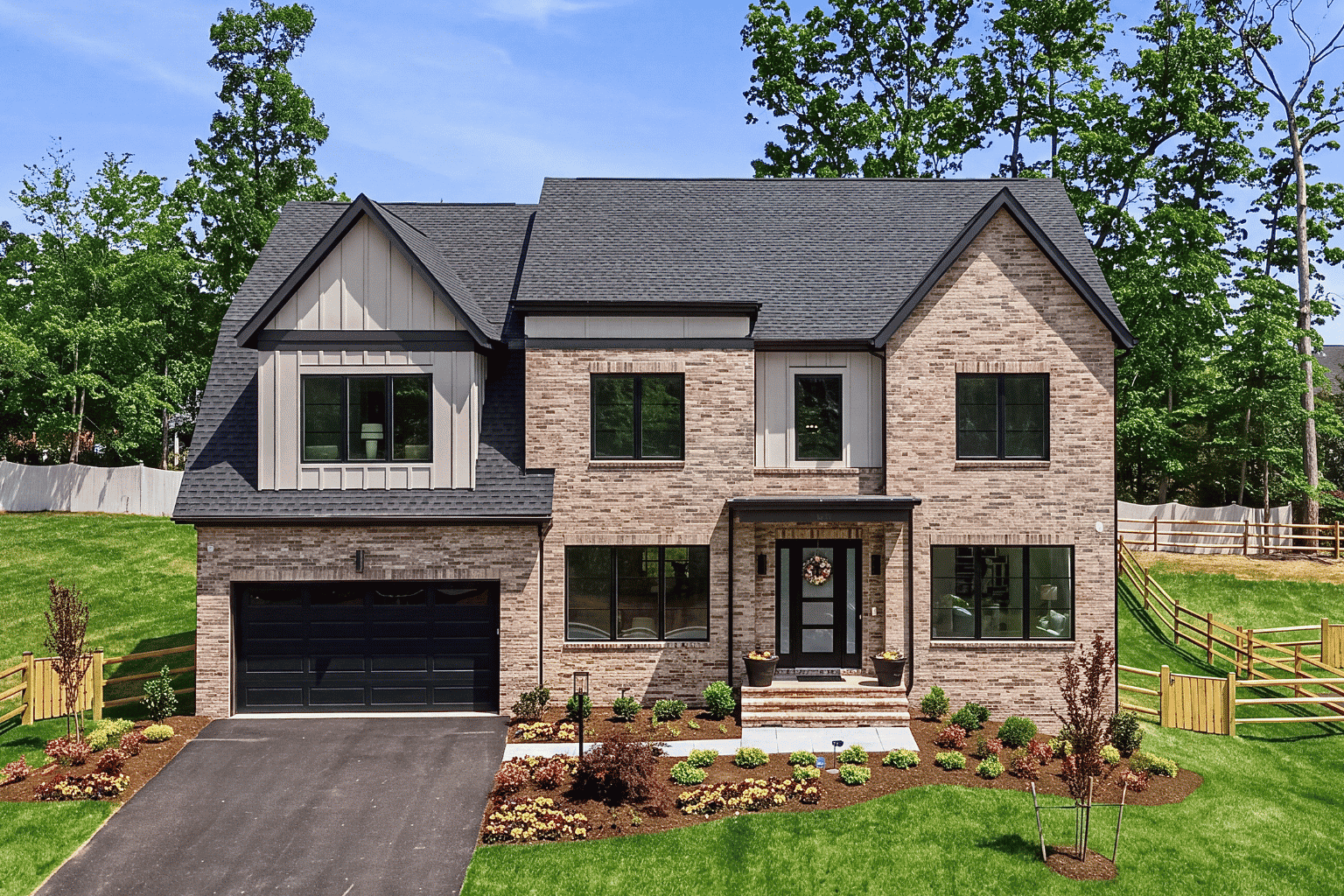 The Maiden on Homesite 12 at The Woods at Occoquan Overlook by Craftmark Homes. A new single-family estate home for sale in Fairfax County, VA